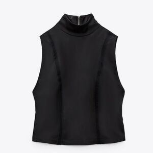 Zara Satin Effect Top NWT